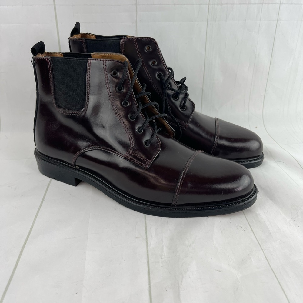 Vintage Urban Trends Brown Leather Men Boots Size 9.5